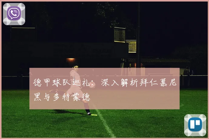 德甲球队巡礼：深入解析拜仁慕尼黑与多特蒙德
